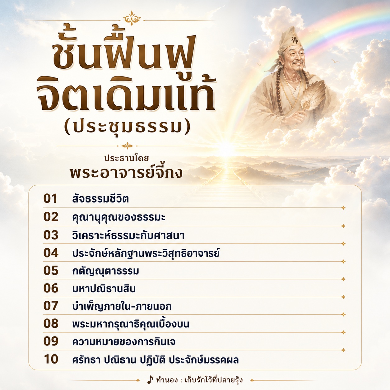 เพลงชั้นฟื้นฟูจิตเดิมแท้ (ประชุมธรรม)